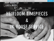 Tablet Screenshot of buddyhclockandwatch.com